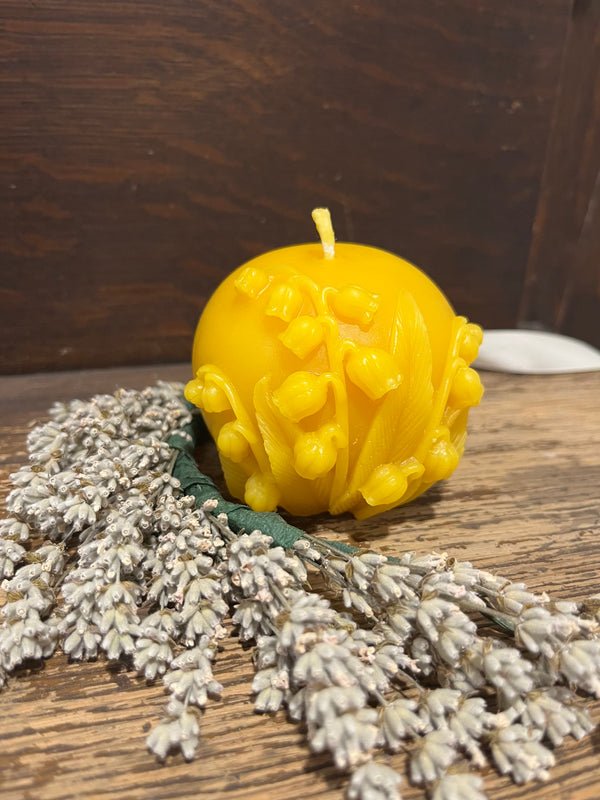 Lily of the Valley Beeswax Candles