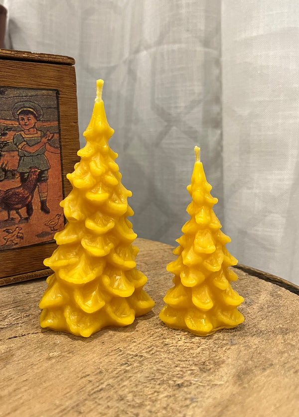 Rustic Tree Beeswax Candle