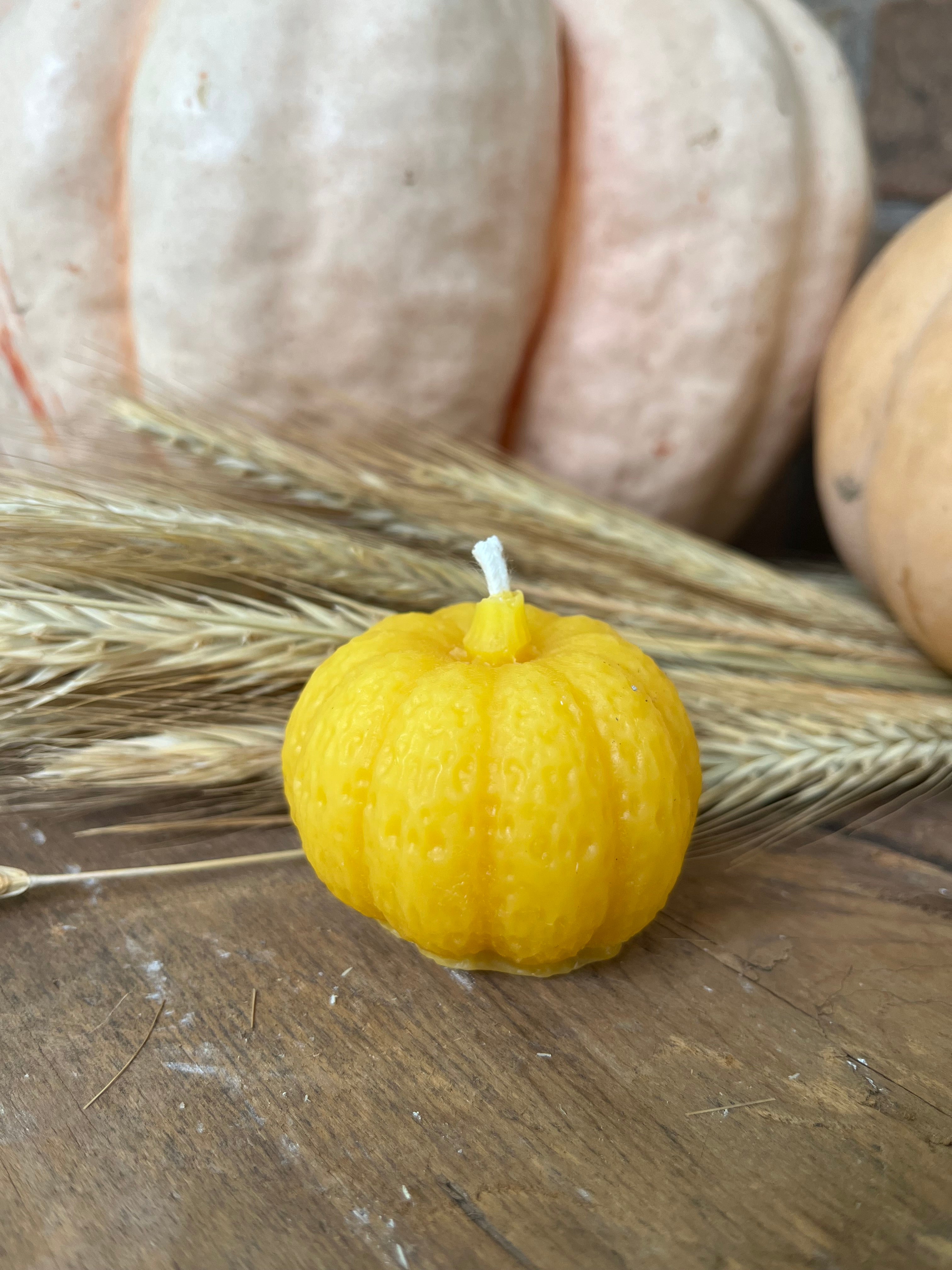 Pumpkin Beeswax Candles