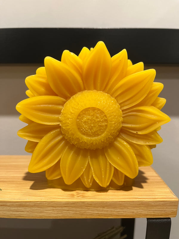 Sunflower Beeswax Candle