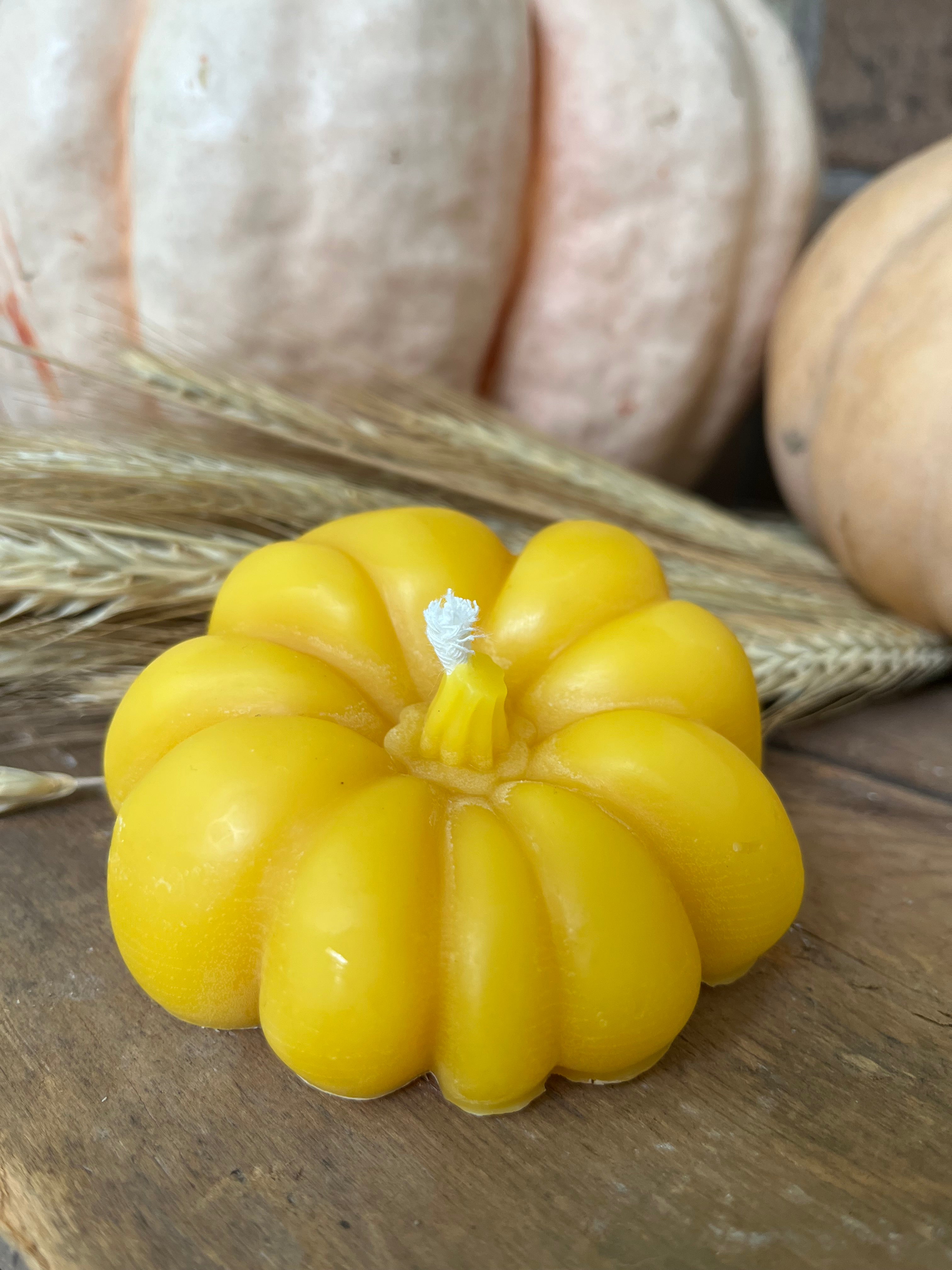 Pumpkin Beeswax Candles
