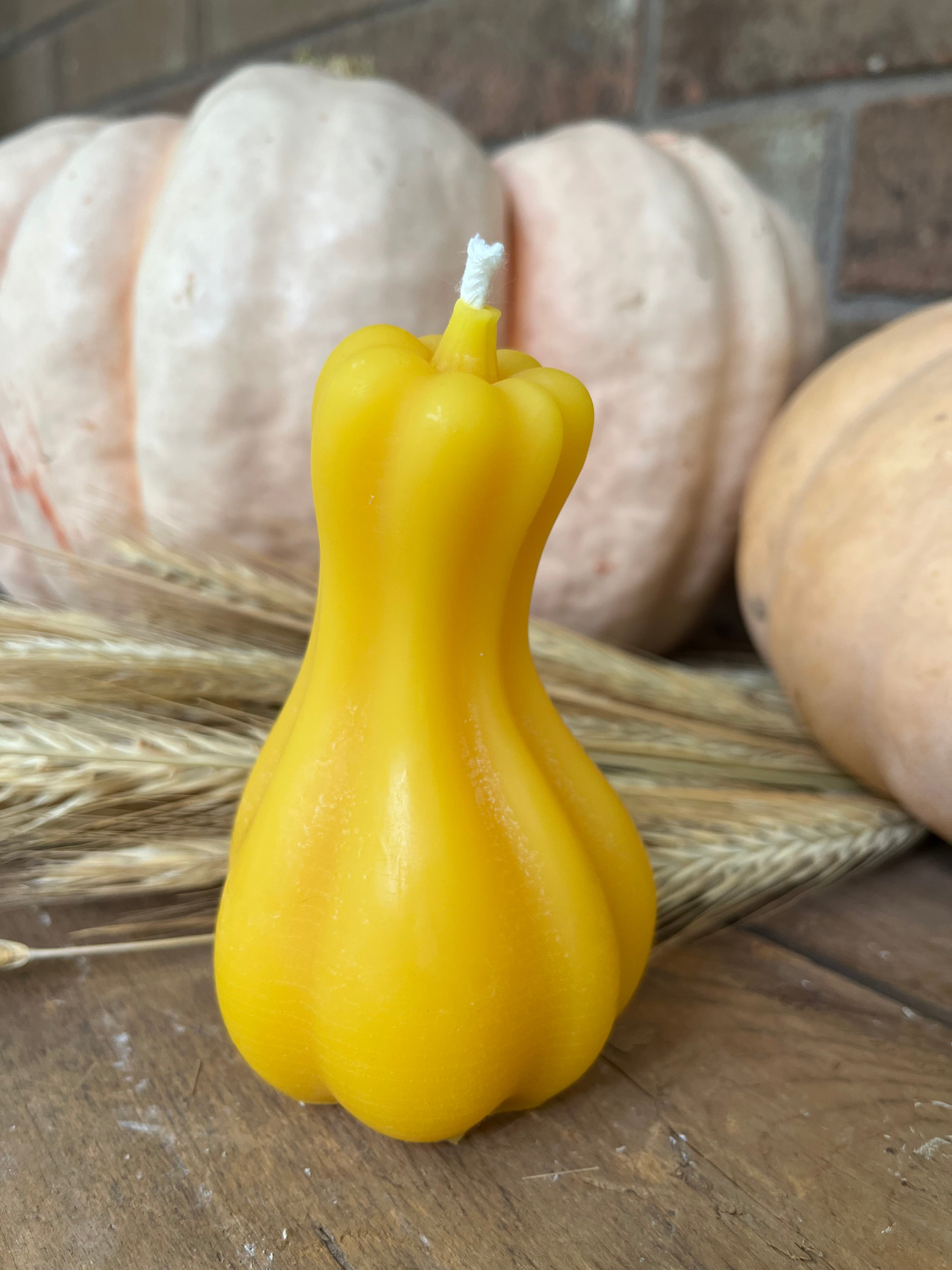 Pumpkin Beeswax Candles